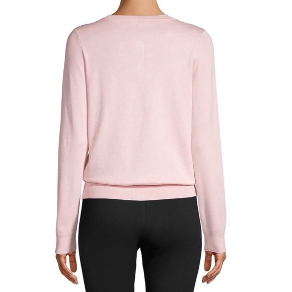 NEW•XL•PRETTY IN PINK SOFT AS CASHMERE PINK BUTTON UP CARDIGAN - Picture 5 of 12